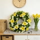 thumbnail image 1 of Corona de plástico con flujo Er, corona de primavera para puerta, corona de invierno, vegetación artificial, adecuada para decoración de paredes en interiores y exteriores, decoración navideña, decora, 1 of 6