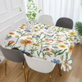 thumbnail image 2 of Yayeee Tablecloths 60" x 120" Rectangle Wrinkle Resistant Party Table Cover, Watercolor Wildflowers Pattern, 2 of 8
