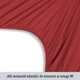 thumbnail image 2 of Elegant Comfort 1500 Premium Hotel Quality 1-Piece Fitted Sheet, All Around Elastic, Deep Pocket, Softest Quality Microfiber - Twin Burgundy, 2 of 3