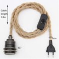 thumbnail image 4 of Hemp Lamp Kit with Switch, DIY Simple Hanging, Cable Rope E27 (Bronze), 4 of 4