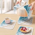 thumbnail image 5 of Blue Teal Beach Coastal Pot Holders for Kitchen Heatproof Potholder, 2 Pack Summer Nautical Seaside Ocean Hot Pads Multipurpose Oven Pads Cloth Potholders Trivet for Cooking and Baking, 5 of 8