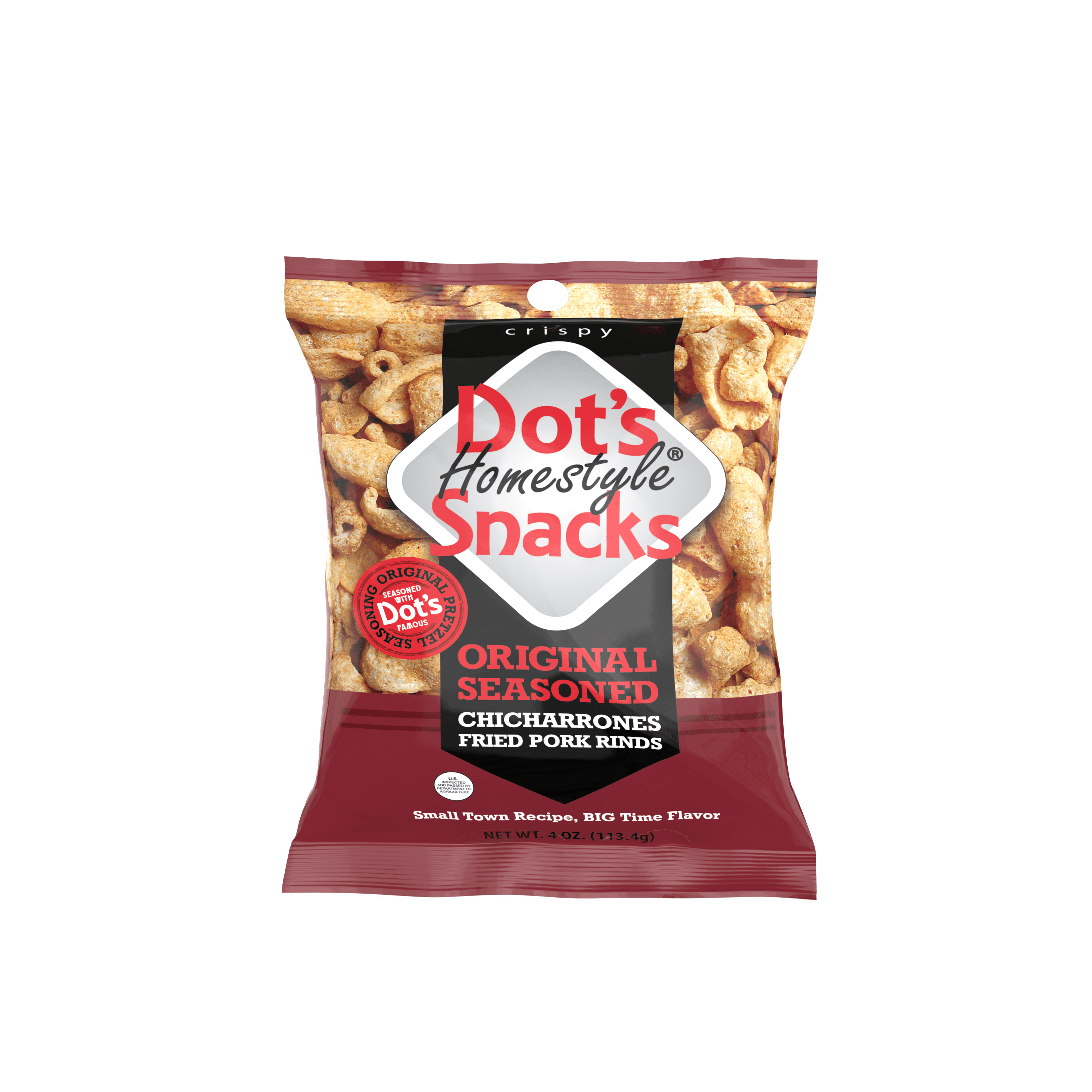 Dot's Homestyle Snacks Original Seasoned Chicharrones Fried Pork Rinds