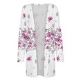 thumbnail image 4 of LOVZFMLL Cardigan pour Femmes Mode Décontractée avec Poches Manches Longues Imprimé Floral, 4 of 5