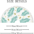 thumbnail image 2 of GZHJMY Christmas Tree Skirt, 30" Xmas Tree Skirts Palm Leaves and Geometric Elements Christmas Tree Mat for Christmas Holiday Party Ornaments, 2 of 6