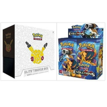 Pokemon Evolutions Booster Box And Pokemon 20th Anniversary Generations Elite Trainer Box Card Game Bundle 1 Of Each