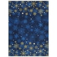thumbnail image 4 of Christmas Snowflake Area Rug Non Slip Entryway Washable Rugs Holiday Throw Carpet Low Pile Soft Floor Mat for Hallway Bedrooms Bathroom, 4 of 8