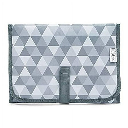 Baby Portable Changing Pad, Diaper Bag,Travel Mat Station (Grey Pattern, Compact)