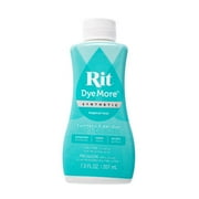 Synthetic Rit Liquid Fabric Dye  Multiple Colored Dye  Polyester, Nylon, & Acrylic Fabrics  7 FL. OZ.  Tropical Teal