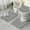 Black White Checkerboard, variant on Black White Checkerboard Checkered Pattern Bathroom Rugs Sets 3 Piece,Toilet Cover Set,Absorbent Non Slip Bathroom Mats Sets with U-Shaped Contour Rug Toilet Rug Set