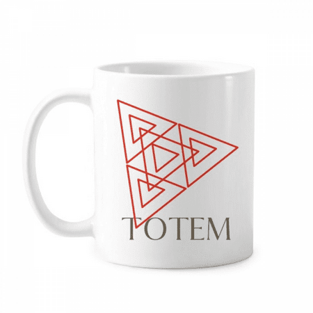 

Triangular Totem Combination Mug Pottery Cerac Coffee Porcelain Cup Tableware