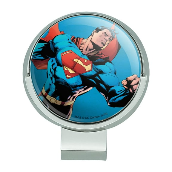 Superman Character Golf Hat Clip With Magnetic Ball Marker