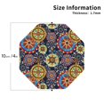 thumbnail image 3 of Pofeuu Colorful Compasses Print Leather Coasters Set of 6, Round Cups Mugs Mat Pad for Home Kitchen Heat Resistant Drink Coasters,Octagon, 3 of 7