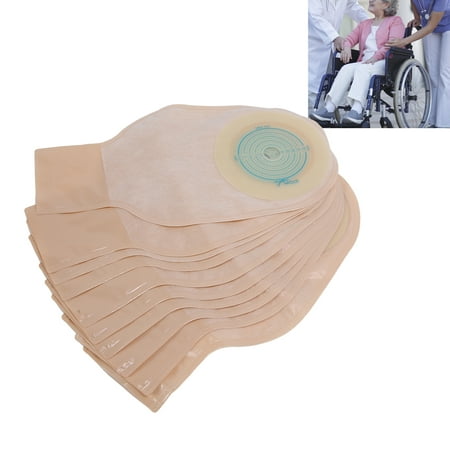 FLAMEEN Disposable Colostomy Bag,10pcs Ostomy Bag One‑Piece Disposable ...