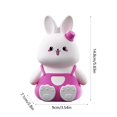 thumbnail image 3 of Hohaski Rabbits Patting Small Night Light Soft Silica Gel Material Bedroom Bedside Lamp Ambient Light Intelligent Timed Colorful Lights Sleep Light, 3 of 6