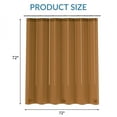 thumbnail image 3 of Bathway Shower Curtain Liner, 72"W x 72"L Waterproof PEVA Plastic Shower Curtain Liner for Bathroom with Magnets, Clear Orange, 3 of 8