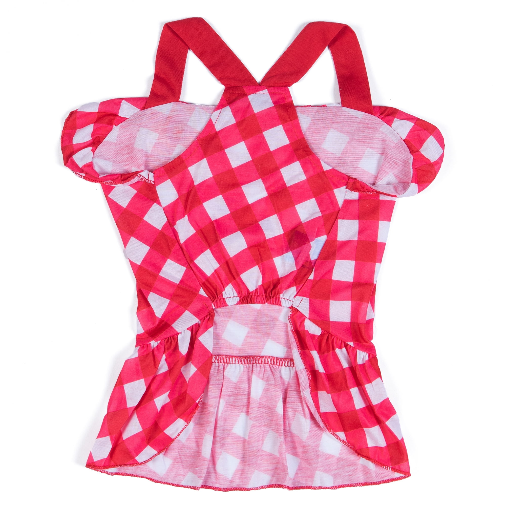 The Dodo Red Plaid Summer Dress for Dogs x-Small