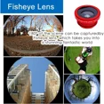 thumbnail image 4 of 3 in 1 Universal Fish Eye Lens, Macro Clip Lens Wide-Angle Camera Lens, 4 of 8