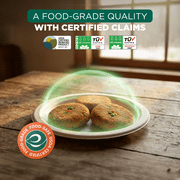 Eco Soul 6-Inch Round 750-Count Disposable Paper Plates, Heavy-Duty Eco-Friendly