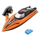 thumbnail image 2 of Barco RC de 2,4 GHz, motores duales, barcos RC, juguetes acuáticos para adultos y niños (naranja individual Ndcxsfigh libre de BPA, 2 of 8