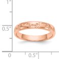thumbnail image 3 of 14k Rose Gold Footprints Ring Religious, 3 of 10