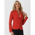 thumbnail image 2 of DARING DIVA Women's Office Work Lapel Collar Stretch Blazer S Bright Red, 2 of 6
