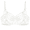 White, variant on Women's Strappy Cage Mesh Underwire Bra Thin Adjustable Straps Flirty Lingerie Club Night