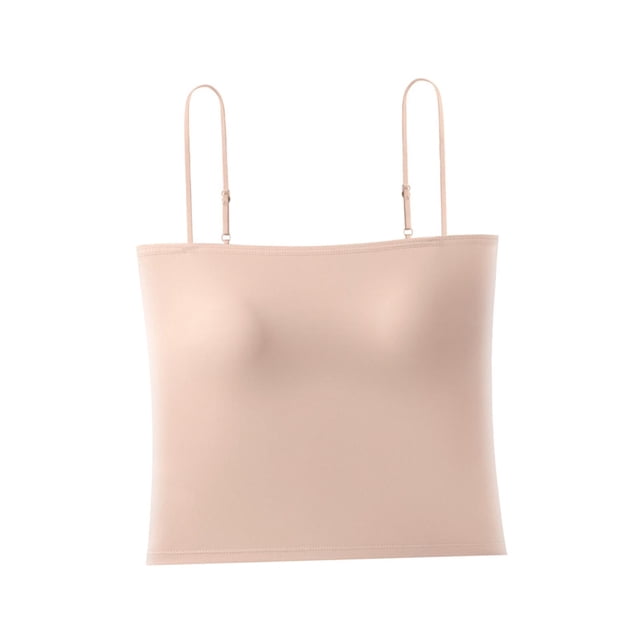 Top corto para mujer, camisola para mujer, camiseta sin mangas, camisetas cortas tipo camisola, sujetador Bralette, tirantes finos para Club, Festival, , playa SG Salvador Top corto de mujer