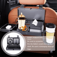 thumbnail image 3 of Backseat Food Tray for Car Headrest Snack Organizer Auto Table with Cup Holder Multifunctional Car Interior Tray, 3 of 6