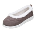 thumbnail image 3 of YOUYEDIAN Loafers for Women Fall Winte Fleece Lined Comfortable Warm Slip On Flats Casual Fuzzy Soft Shoes, 3 of 5