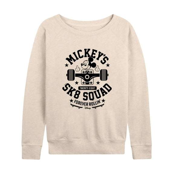 Disney - Mickey & Friends - Mickey's Sk8 Squad - Forever Rollin - Women's Lightweight French Terry Long Sleeve Shirt