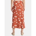 thumbnail image 3 of Time and Tru Women's Midi Pull On Slip Skirt, Sizes XS-XXXL, 3 of 5