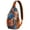 Orange-16, variant on Starfish Sling Bag for Women & Men - Vintage Ocean Themed Crossbody Chest Bag with Anti-Theft Design - Spacious Travel Backpack for Hiking, Biking, Beach Outings