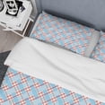 thumbnail image 4 of Designart 'Blue And Red Plaid' Mid-Century Modern Duvet Cover Set, 4 of 4