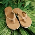 thumbnail image 6 of COBIAN Adult Female Bethany Braided Pacifica Flip Flop Sandals, Color: Tan, Size: 10, 6 of 6