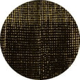 thumbnail image 1 of Ahgly Company Indoor Round Abstract Orange Modern Area Rugs, 6' Round, 1 of 4