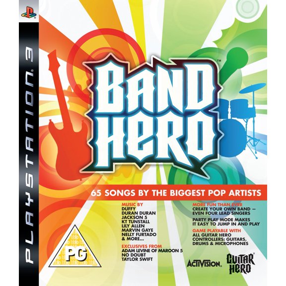 Juego Band Hero de ACTIVISION para PS3 Solo Juego