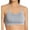 Grey Heather Sport, variant on Women's Hanes DHS102 Seamless Cami Wireless Sports Bra (True White XS)