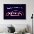 thumbnail image 2 of IDEA4WALL Framed Canvas Art Wall Decor Classic Red and Yellow Sport Coupe Keep Calm and Race On Transportation Cars Digital Art Pop Art Chic 3D Neon for Dorm Home Office - 24"x36", 2 of 4