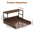 thumbnail image 6 of Dapmiu Laundry Countertop for Washer and Dryer,Universal 27.5"x27" Foldable Utility Top with Anti-Slip Rails & Large Storage Shelf-110 lbs Bearing Waterproof Board,Space Saver for Standard, 6 of 8