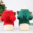 thumbnail image 6 of Christmas Sale! Dog Cat Christmas Outfit Coat Sweater Santa Claus Cartoon Reindeer Costume Soft Warm Coral Fleece Pet Winter Party Dress Up Clothes Jumpsuit Apparel for Puppy, 6 of 6