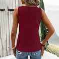 thumbnail image 4 of Admvng Tank Top for Women Casual Sleeveless Solid Ladies Blouse Admvng S-2XL, 4 of 7