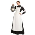 thumbnail image 3 of Disfraces de Halloween para mujer, disfraz de sirvienta de Halloween, disfraz de espectáculo, vestido largo de juego de rol de enfermera, 3 of 4
