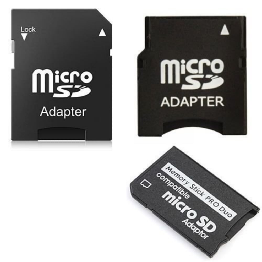 SANOXY 3 in1 MicroSD to Mini - MicroSD to SD - MicroSD to MS PRO DUO Memory Card Adapter Set
