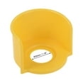 thumbnail image 2 of Uxcell 2.83''x2.83''x1.89'' Half Circle Stop Push Switch Button Protective Cover Plastic Yellow 1pcs, 2 of 5