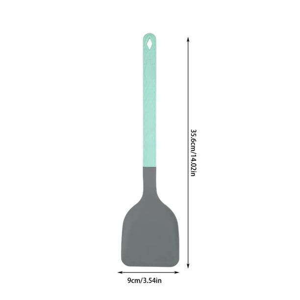 Pisexur Batería de cocina Espátula de silicona para el hogar, sartén antiadherente, espátula especial para saltear, cuchara para saltear resistente al calor, espátula para la cocina del hogar