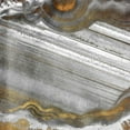 thumbnail image 2 of Grey, Jace 12x12 White Modern Wood Framed Museum Art Print Titled - Gold Grey Flow, 2 of 4