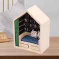 thumbnail image 1 of Anxiety Bookshelf, Delicate Craftsmanship Miniature Bookshelf Stress Reliever Home Decor with Books for Children, 1 of 7
