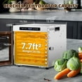 thumbnail image 5 of CERCKER Food-Dehydrator Machine 9 Stainless Steel Trays, 1000W High Watt Fruit Dehydrator Food Dryer, 7.7ft² Beef Jerky Maker Machine 190ºF High Temp Control, 24H Timer Meat Dryer for Jerky, 5 of 8