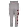 thumbnail image 4 of Fjofpr Girls Pants Size 10 Toddler Kids Fashion Baesball Print Summer Leisure Yoga Sports Frenum Cropped Pants Gray 10 Years, 4 of 4