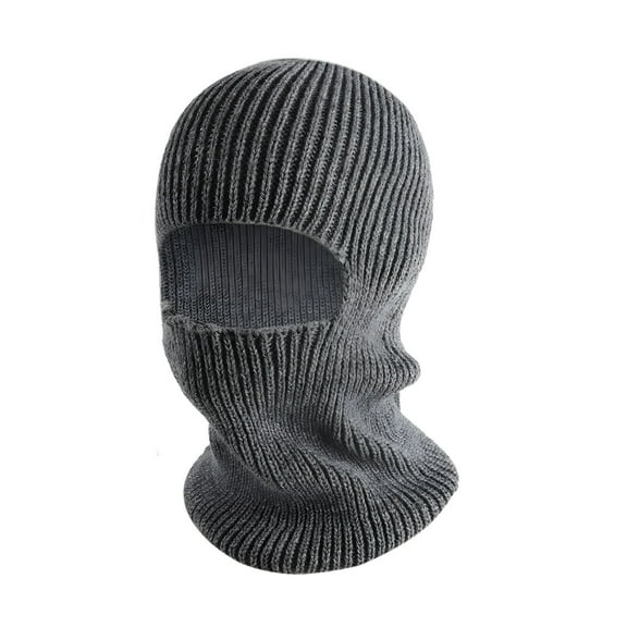 TELOLY Winter Hat Large Toboggan Hat for Large Heads Winter Collar Hats for Men Women Soft Warm Knit Ski Stocking Collar Cap